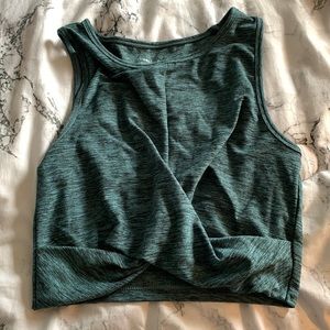 Cropped fitness top